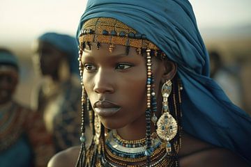 Portret: "Afrikaanse vrouw: van Carla Van Iersel