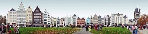 Cologne Frankenwerft / Rhine Panorama by Panorama Streetline