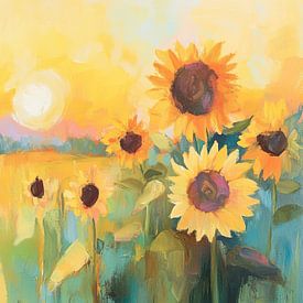 Sonnenblumen von Blickfänger Gemälde