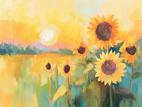 Sunflowers by Eye catching paintings