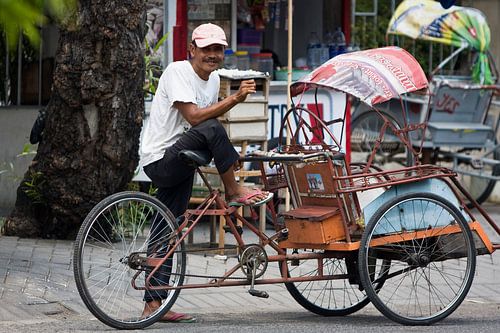 Becak in Surabaya
