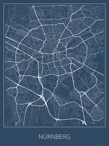 Nürnberg, blau von Geodat