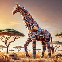 Giraffe - Kunst van Boeken