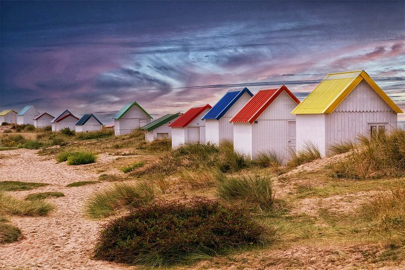 Ferienhäuser am Strand von Gouville-sur-Mer von Patrick Haleyt Photography