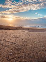 Coucher de soleil sur la plage
