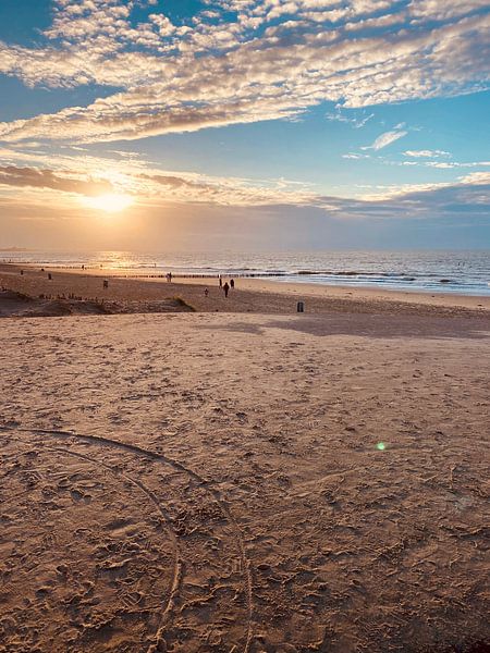 Strand Zonsondergang van Marek Bednarek