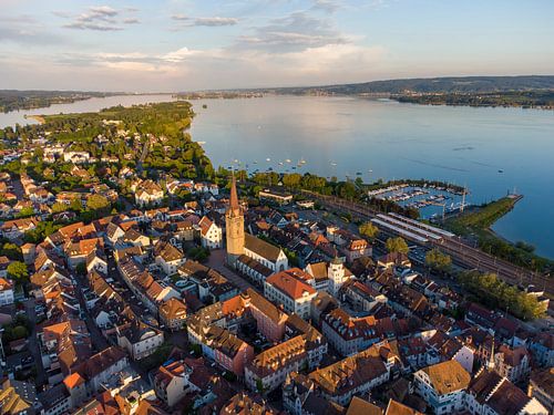Radolfzell, au bord du lac de Constance, avec la presqu'île de Mettnau