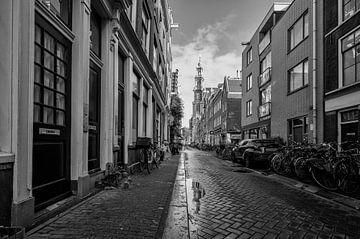 Zicht op de Ouwe Wester in Amsterdam van Peter Bartelings
