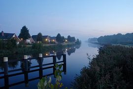 Le canal du port d'Assen au petit matin sur Esther's Photos