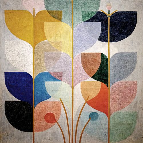 Fleurs style scandinave sur Vlindertuin-Art