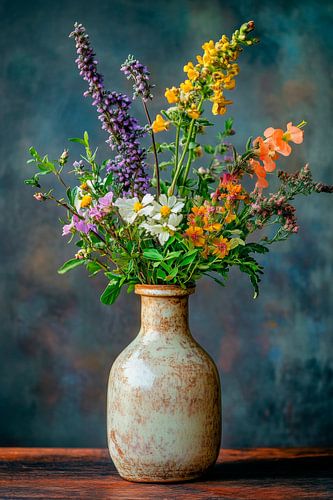 Bouquet de fleurs Vase
