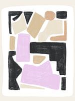 Modern Abstract NO.3 Black Lilac