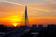 Prinz Claus-Brücke bei Sonnenuntergang in Utrecht von Anton de Zeeuw Miniaturansicht