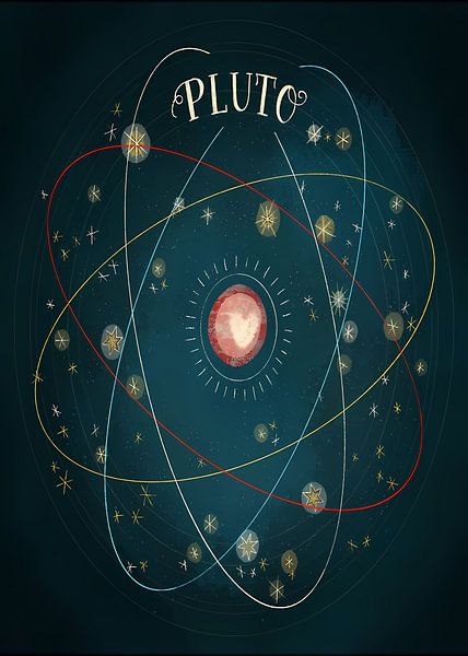 Pluto with Heart by Leon Lewis