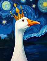 Ganzenkoning met kroon