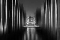 Speicherstadt in Hamburg - monochrome