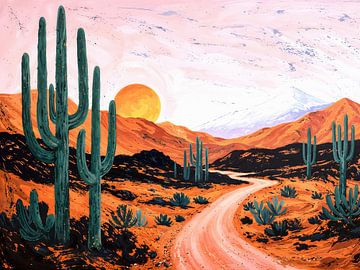 Wüstenkaktuslandschaft von IamHome Studio