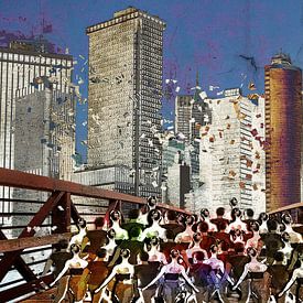 Ratrace, city of working people by MirEll digital art