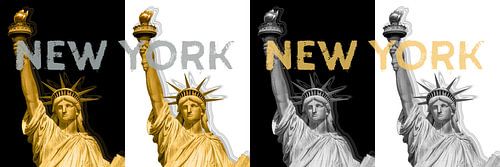 POP ART Statue of Liberty | New York New York | panorama