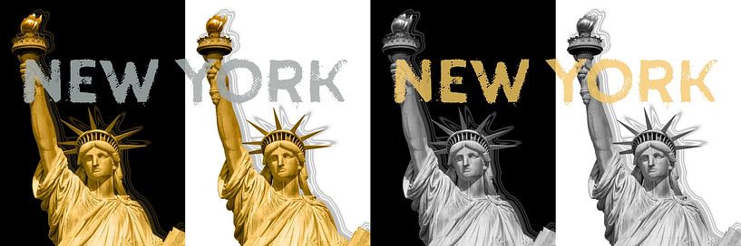 POP ART Freiheitsstatue | New York New York | Panorama von Melanie Viola