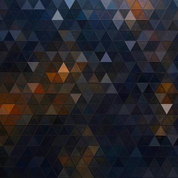 Mozaïek driehoek donker #mosaic van JBJart Justyna Jaszke