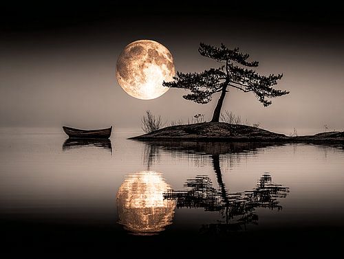 The Silence of the Moon on the Lake