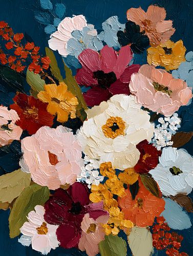 Bloemenexplosie in Herfstkleuren