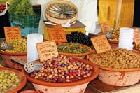 Olives and Spanish tapas