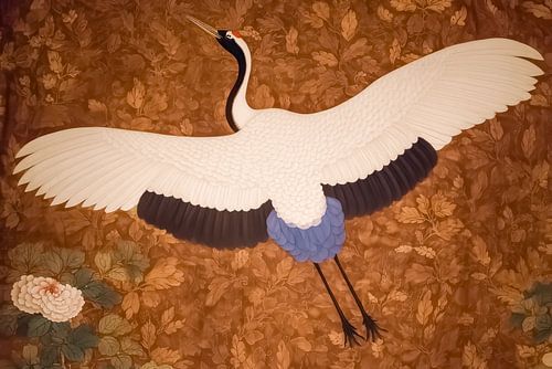 Crane with Spread Wings