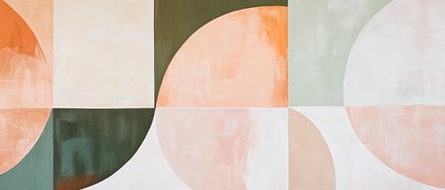 Abstracte kleurvlakken met geometrie