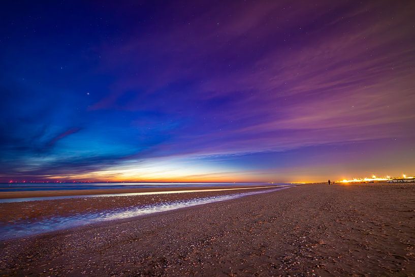 Starry sky over the North Sea by Yanuschka | Fotografie Noordwijk