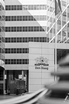 Stadhuis Den Haag in Zwart Wit