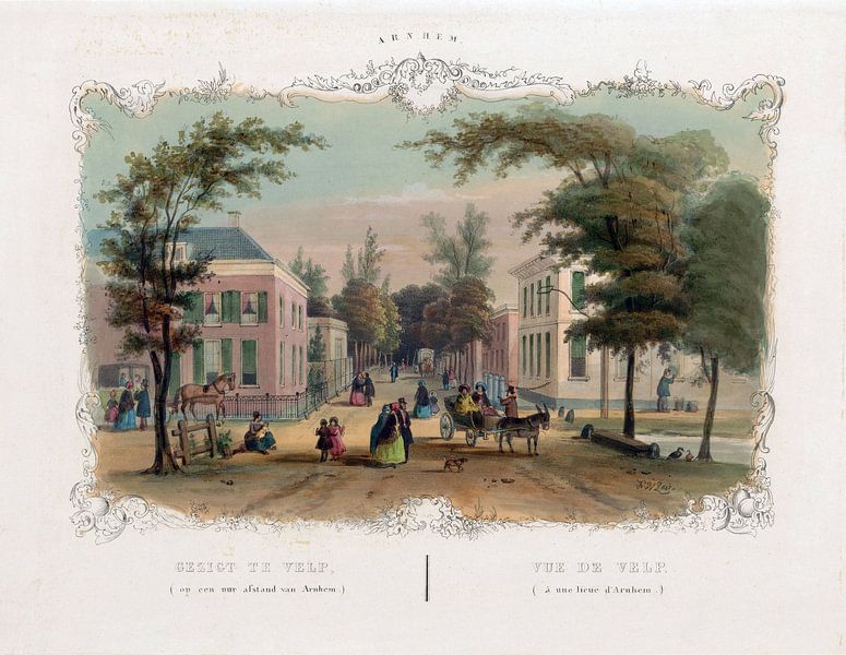 Hendrik Wilhelmus Last, Straße in Velp bei Arnheim, 1827 - 1873 von Atelier Liesjes