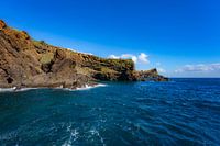 Zicht op de atlantische oceaan vanaf Madeira