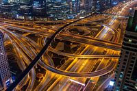Sheikh Zayed road Dubai at night