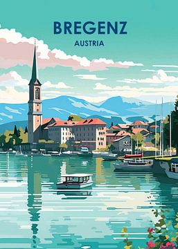 Sérénité au bord du lac à Bregenz