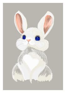 Illustration d'un lapin mignon sur Marith Buma