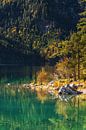 Bergsee Eibsee am Fuß der Zugspitze zum Sonnenaufgang von Daniel Pahmeier Miniaturansicht