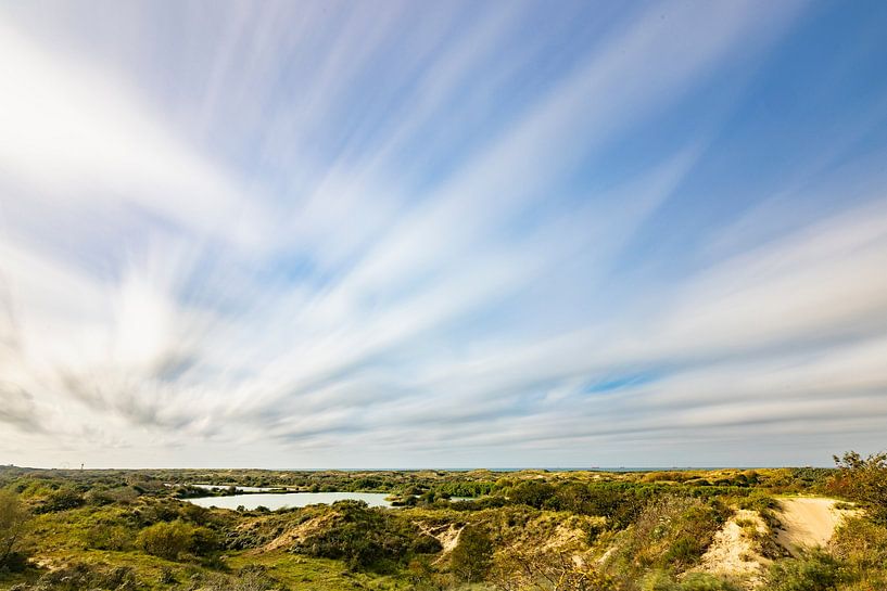 Panorama van de duinen bij Meijendel van Rob IJsselstein