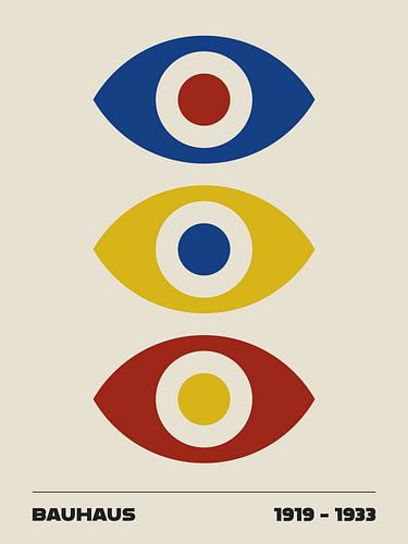 Bauhaus Eyes in Primary Colours