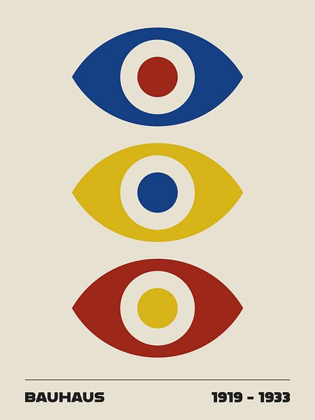 Bauhaus Eyes in Primary Colours by MDRN HOME
