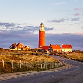 Texel Lighthouse (Eierland) just after sunrise by Annette Roijaards