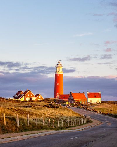Texel Lighthouse (Eierland) just after sunrise by Annette Roijaards