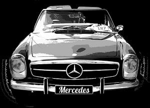 Shiny Oldtimer  Mercedes sur Nicky`s Prints