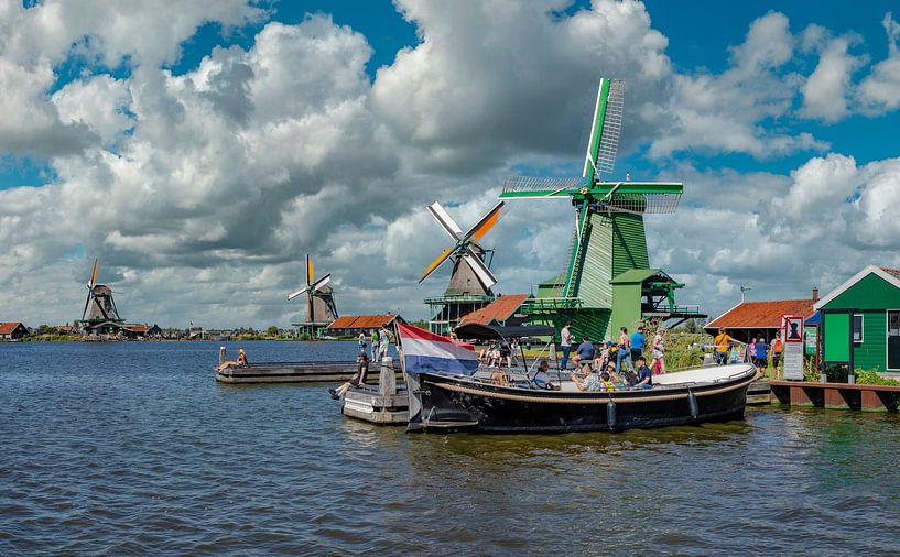 Mills on the Zaan, Zaanse Schans by Rene van der Meer