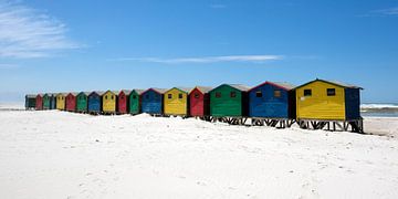 Gekleurde strandshuisjes 4 van Jolanda van Eek
