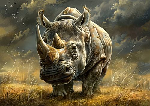 Rhinocéros coucher de soleil | Horned Solitude