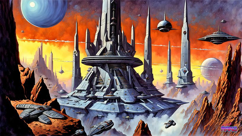 Retro Scifi Visions V by Alice Mako