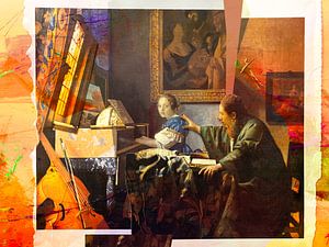 Woman and Man after Vermeer