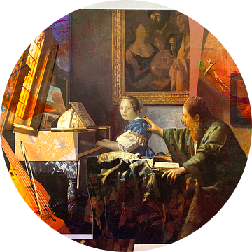 Vrouw en Man naar Vermeer van Nop Briex